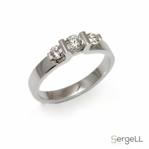 Anillo tresillo diamantes anillos de lujo en Murcia tienda online para pedir matrimonio