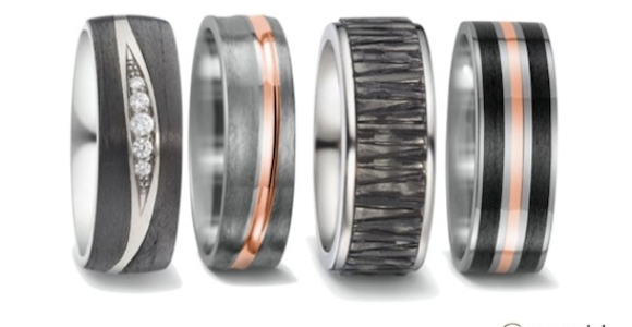 Alianzas anillo anillo alianza titanio carbono diferentes originales salvajes