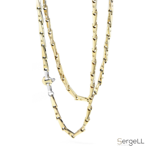 Collar cadena de hombre para el cuello de oro 18k joyerias en Murcia Madrid o para comprar en tienda online de cadenas