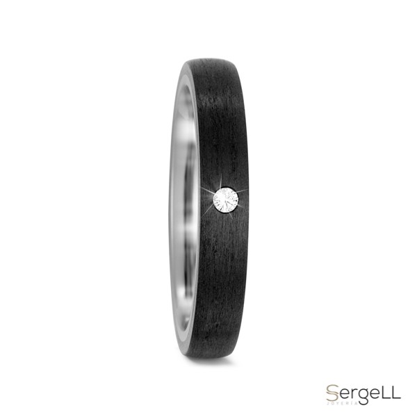 anillo negro con diamante anillos de compromiso de titanio negro precio joyeria de piedra murcia se oxidan