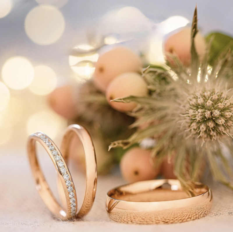 Alianzas anillos oro rosa boda