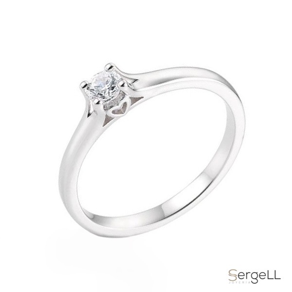 anillo anillos con forma de corazon solitario solitarios de compromiso pedida pedir matrimonio comprar joyeria imagenes madrid murcia online