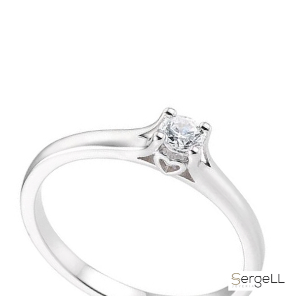 anillo anillos con forma de corazon solitario solitarios de compromiso pedida pedir matrimonio comprar joyeria imagenes