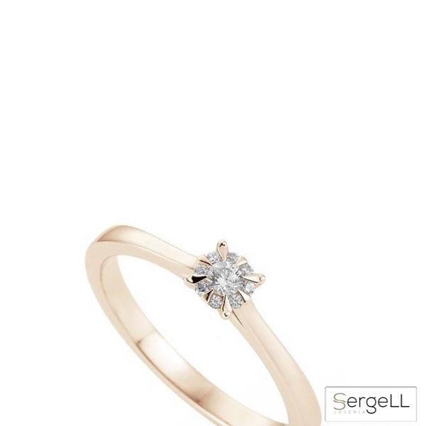 Anillo de compromiso oro rosa con diamante anillos tiffany anillos murcia madrid online breuning
