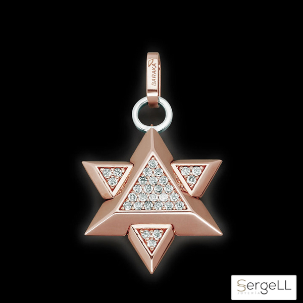 Colgante Estrella de David con diamantes hombre colgantes judios significado