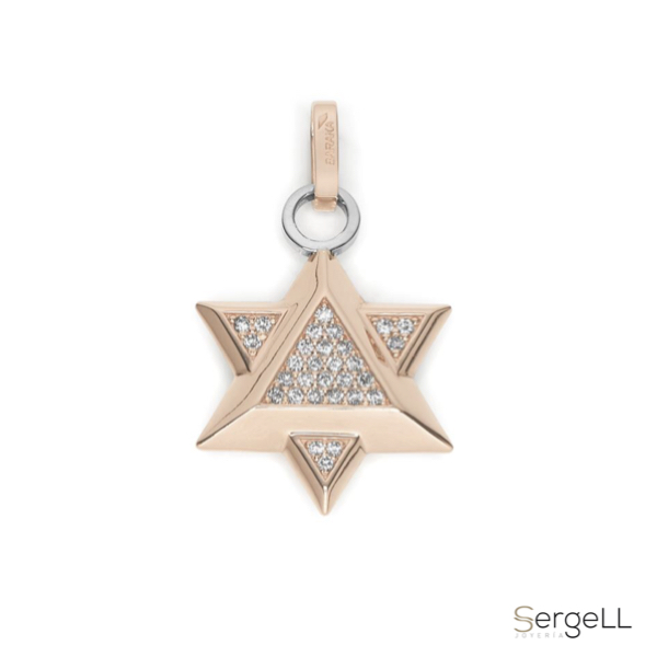 Colgante Estrella de David con diamantes hombre colgantes judios significado