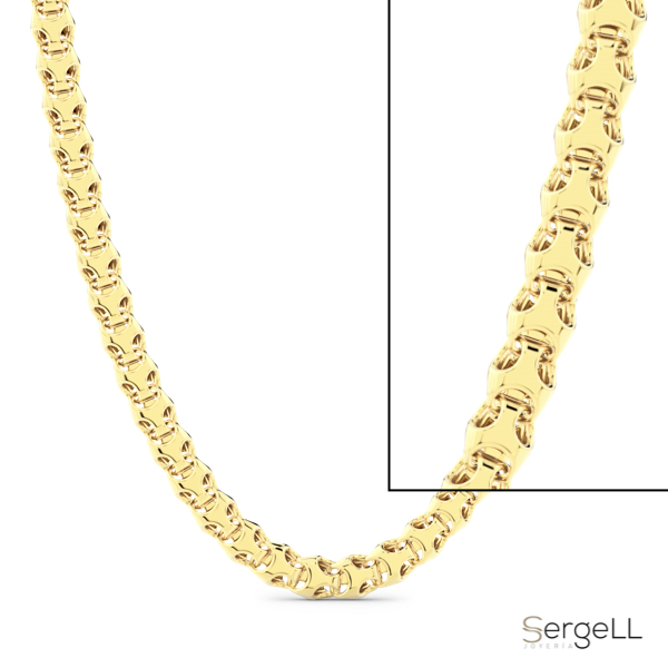Collar de oro grueso 18k zancan joyas para comprar de hombre en Murcia Madrid online