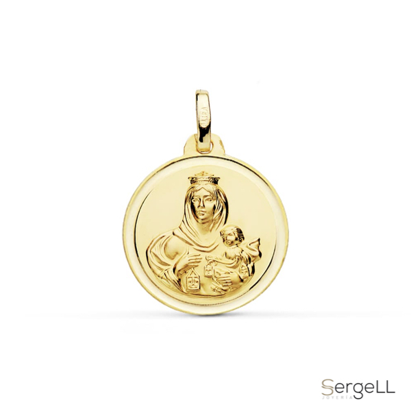 Medalla Virgen del Carmen oro 18k