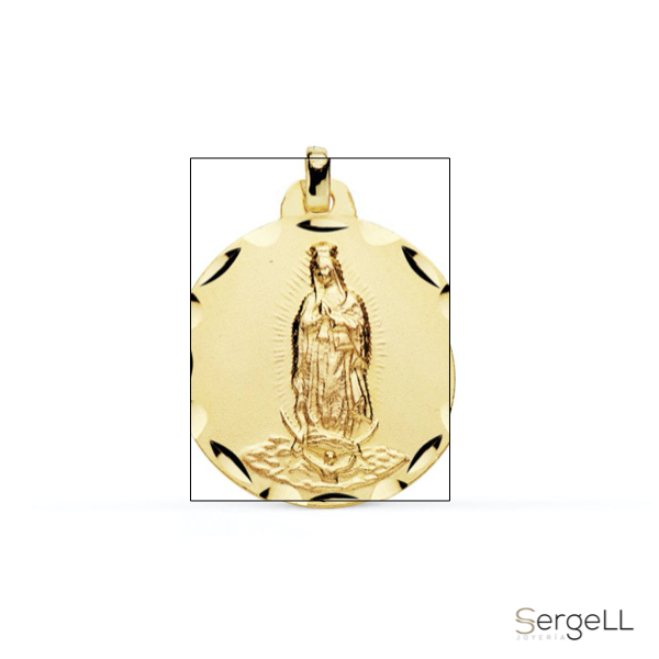 Medalla Virgen de Guadallupe oro 18k