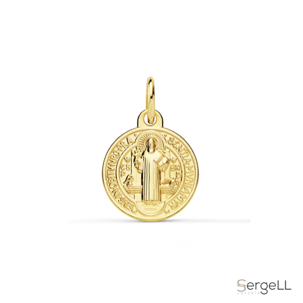 Medalla san benito comprar en oro 12 mm selección de medallas y escapularios ideales como regalo bebé o bautizo