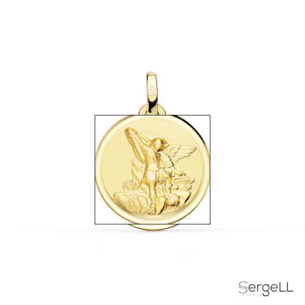 Medalla San miguel arcangel en oro 18k selección de medallas para comprar de santos
