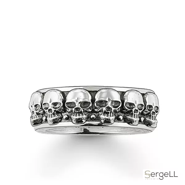 TR1878-001-12 murcia corte ingles anillos de calaveras anillo calavera thomas sabo de plata